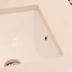 preview thumbnail 8 of 31, Novatto NP-U193902 Rectangular Undermount White Porcelain Sink with Overflow Drain Options, 18 x 13-inches