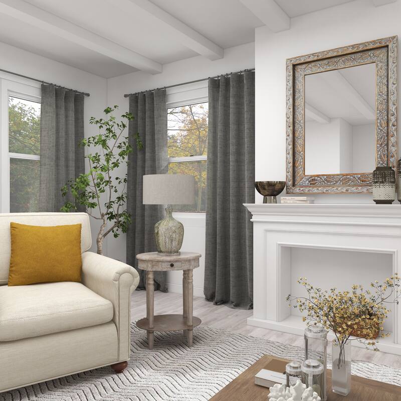 Light Brown Wood Farmhouse Accent Table