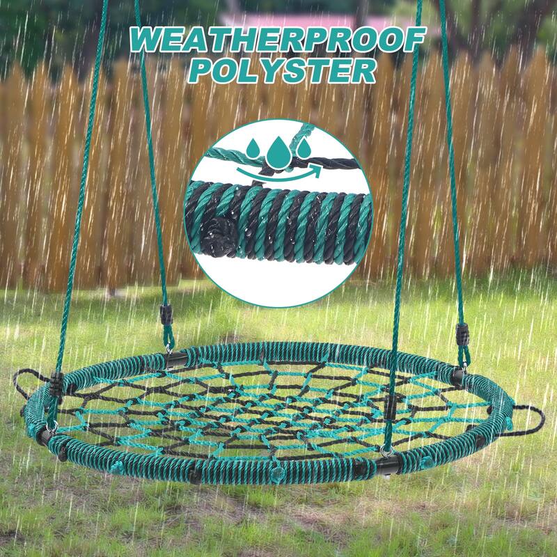750 lbs 40'' Spider Tree Swing for Kids and Adults with 9.8 FT Swing Hanging Straps