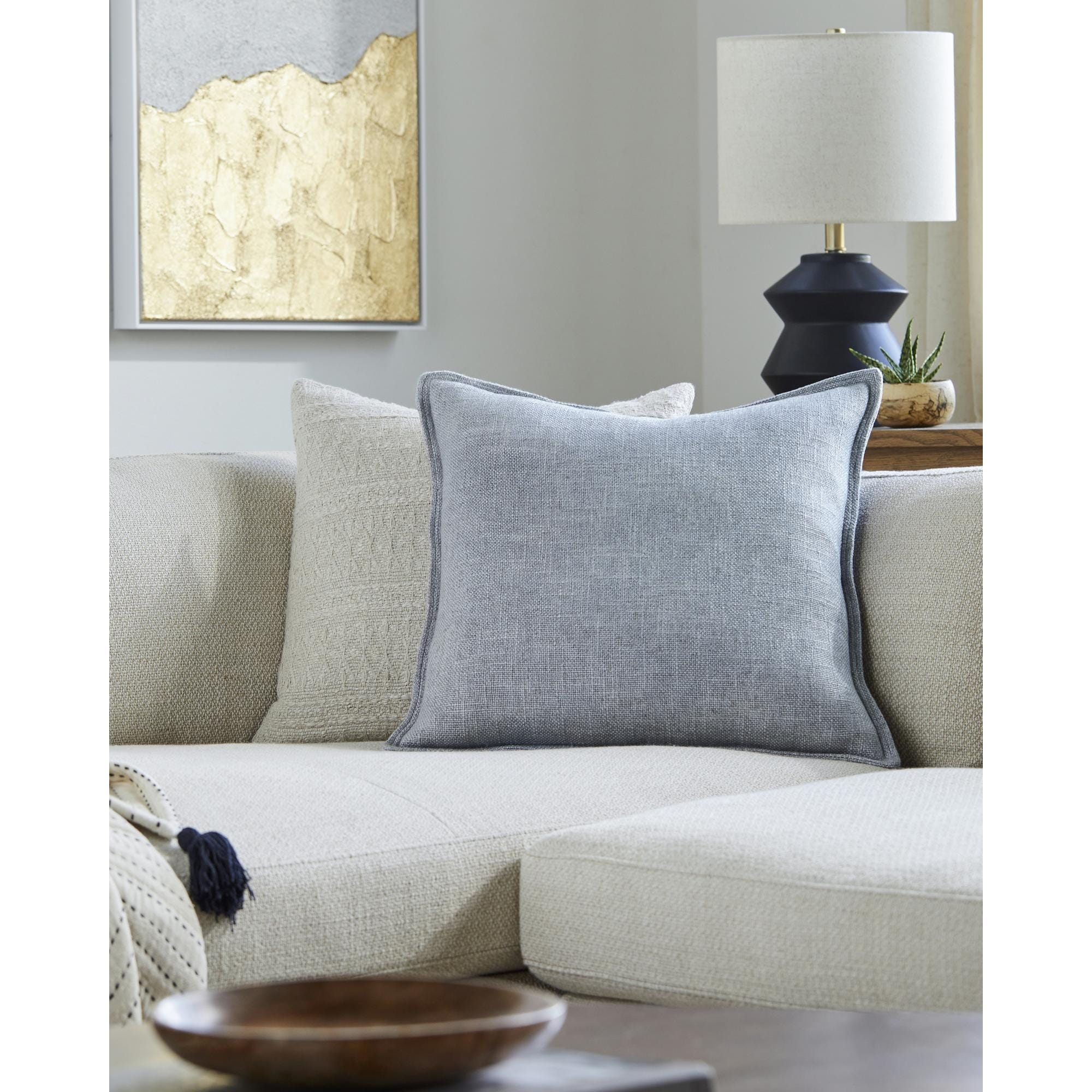 Alexandrea Modern & Contemporary Border Decorative Throw Pillow