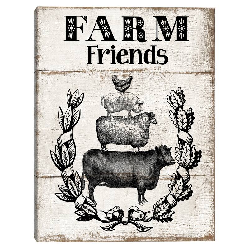 Farm Friends Canvas Art Print