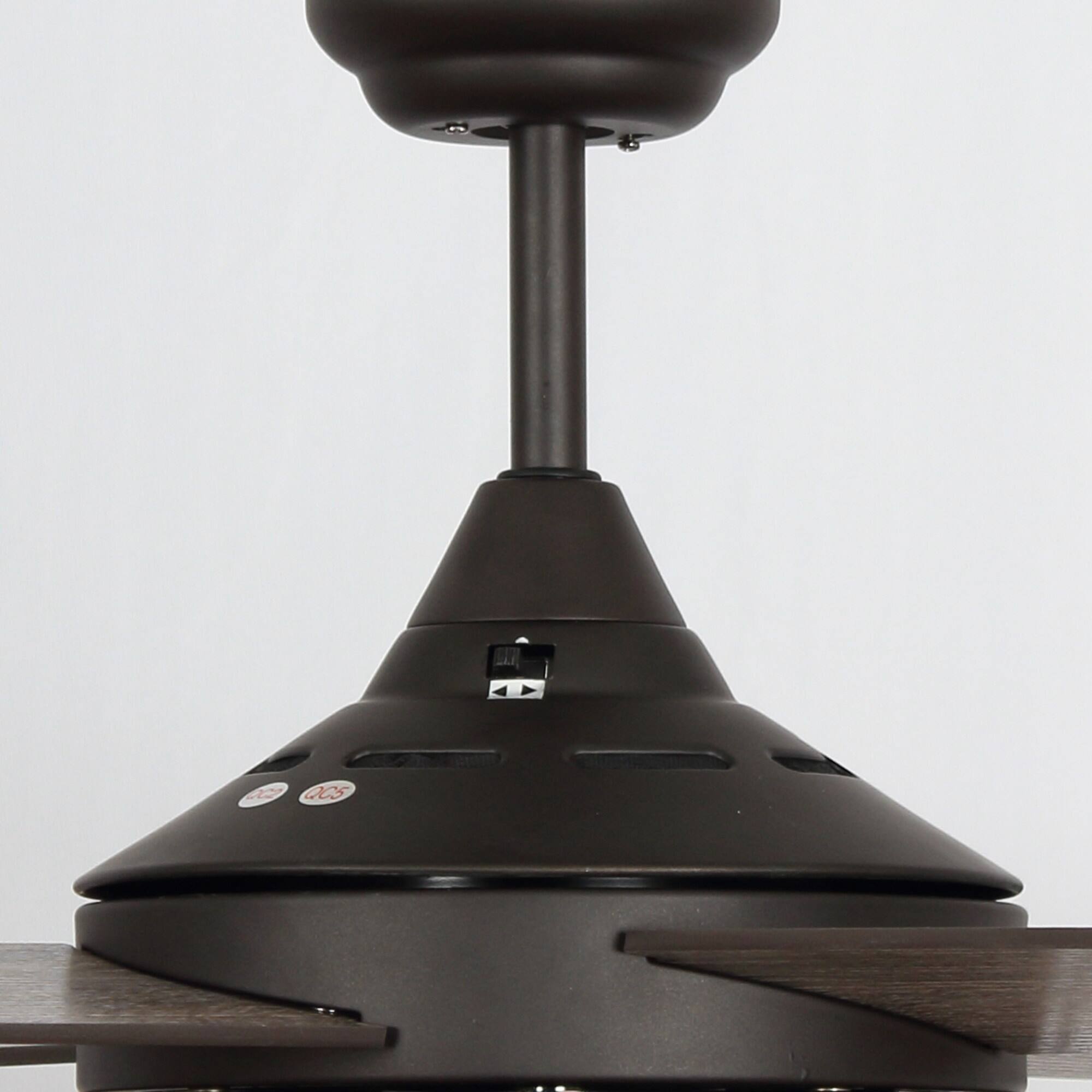 52 in. Indoor Oil Rubbed Bronze Downrod Mount Industry Ceiling Fan with