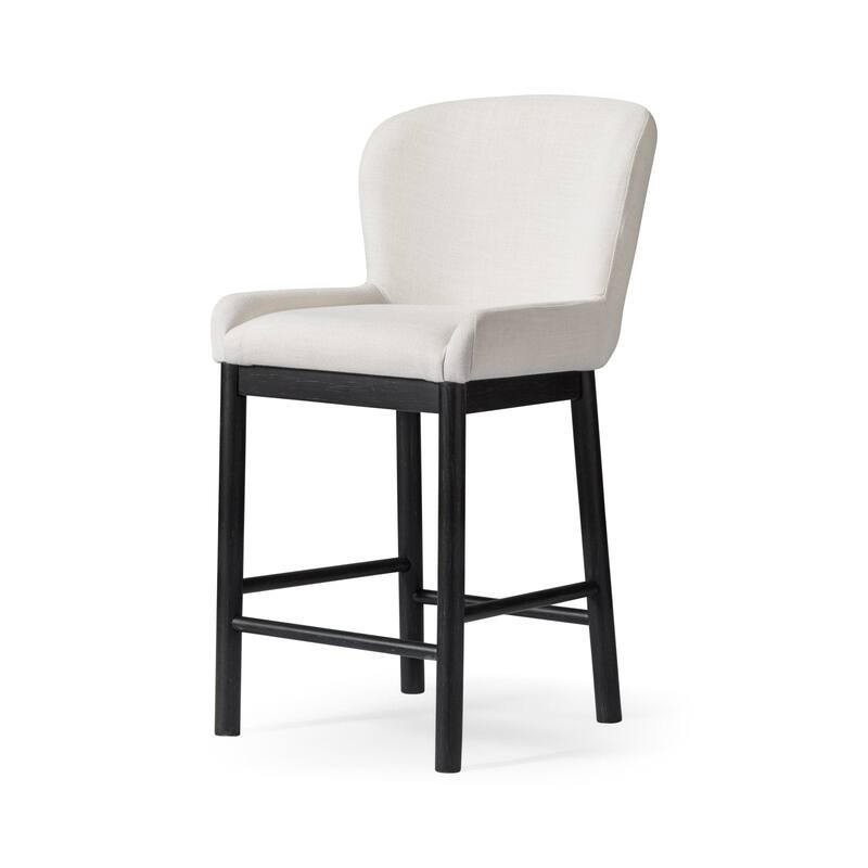 Maven Lane Gia Kitchen Dining Stool - Aged Black - Counter Height
