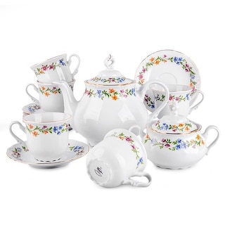 Spring Tea Sets Spring Porcelain Tea Set of 14 for 6 pers. - Bed Bath & Beyond - 37530450