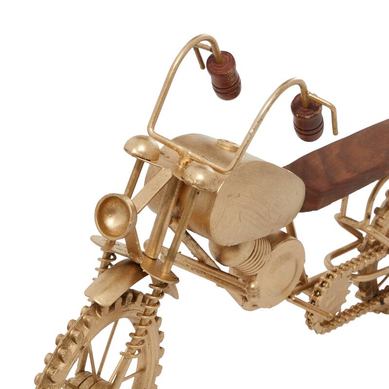 Black Metal Motorcycle Decorative Sculpture