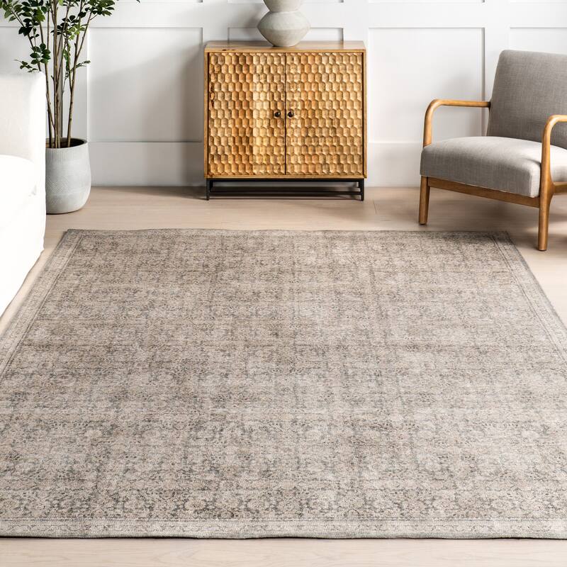 Nuloom Hillstone Collection Traditional Vintage Medallion Area Rug