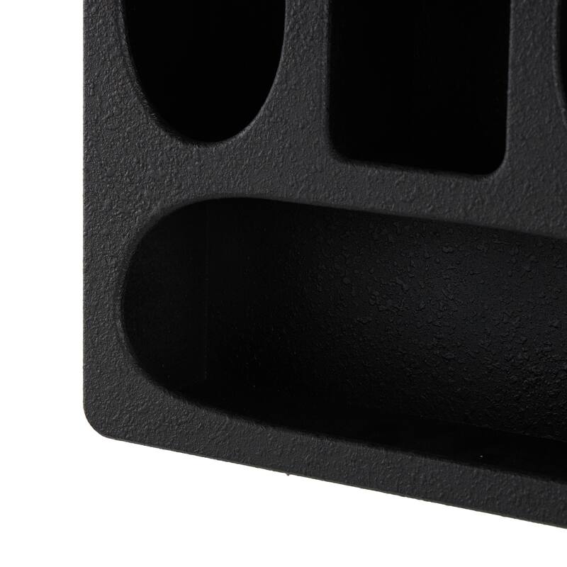 Cream or Black Wood 4 Shelf Geometric Room Wall Shelf