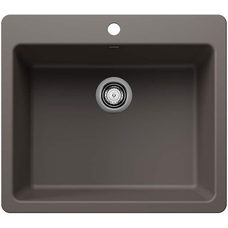 Blanco 443221 Liven 25" Drop-In/Undermount Single Basin SILGRANIT