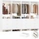 preview thumbnail 29 of 81, Cimly Closet System with Wood Drawers and Hanging Rods, Organizer Wardrobe for Walk-in and Reach-in Closet