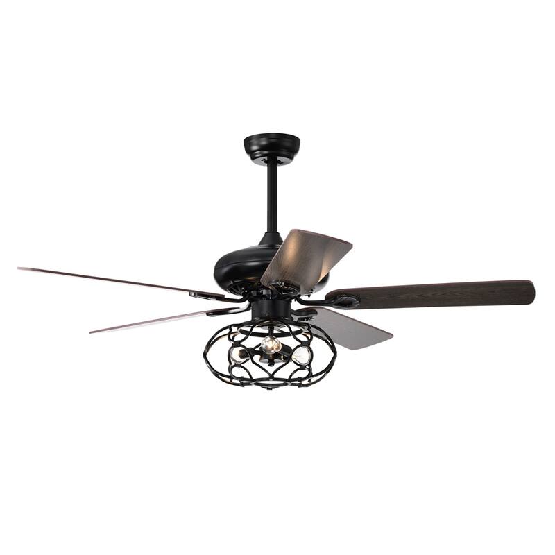 Low Profile Ceiling Fan Light with Remote and Reversible Motor