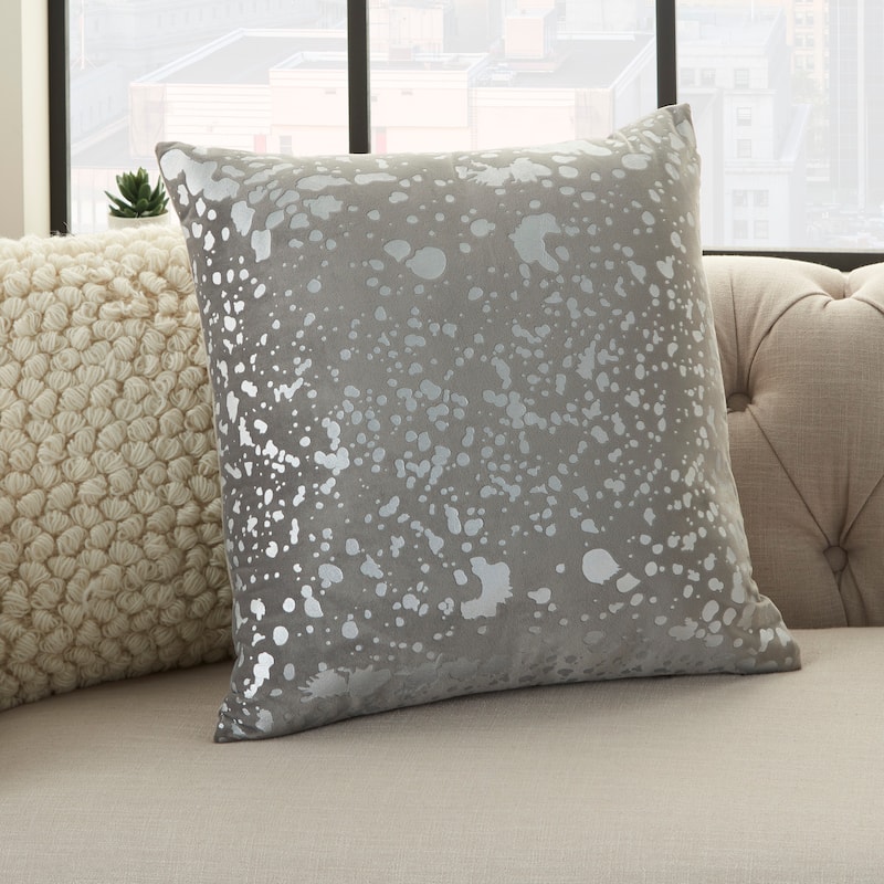 Mina Victory Luminescence Metallic Throw Pillow