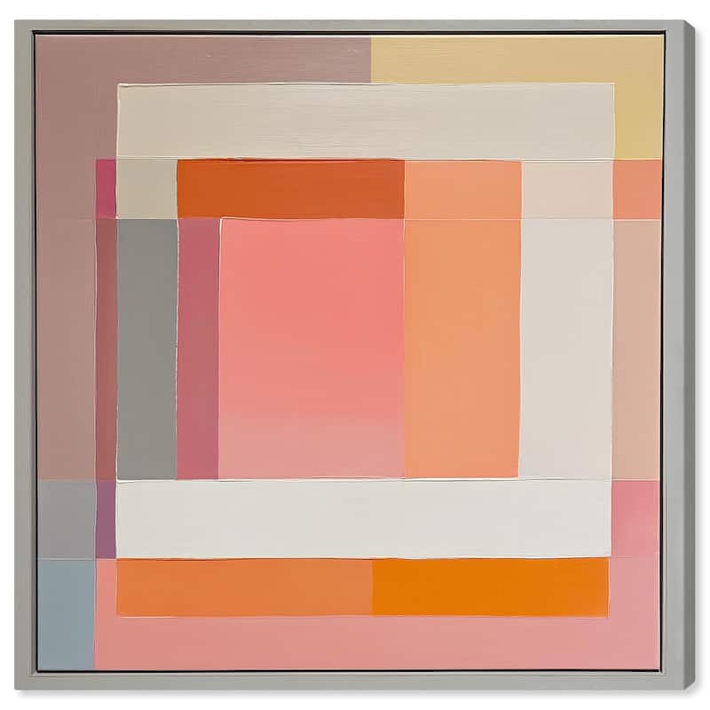 Minimal Color Blocks I Canvas by Art Remedy, Gallery Wrapped - 20" x 20"