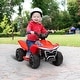 preview thumbnail 1 of 25, Qaba Kids ATV Quad, 6V Ride On Toy with Rechargeable Battery, Light, Forward & Reverse, 4 Wheeler Battery Powered for Boys Girls Red