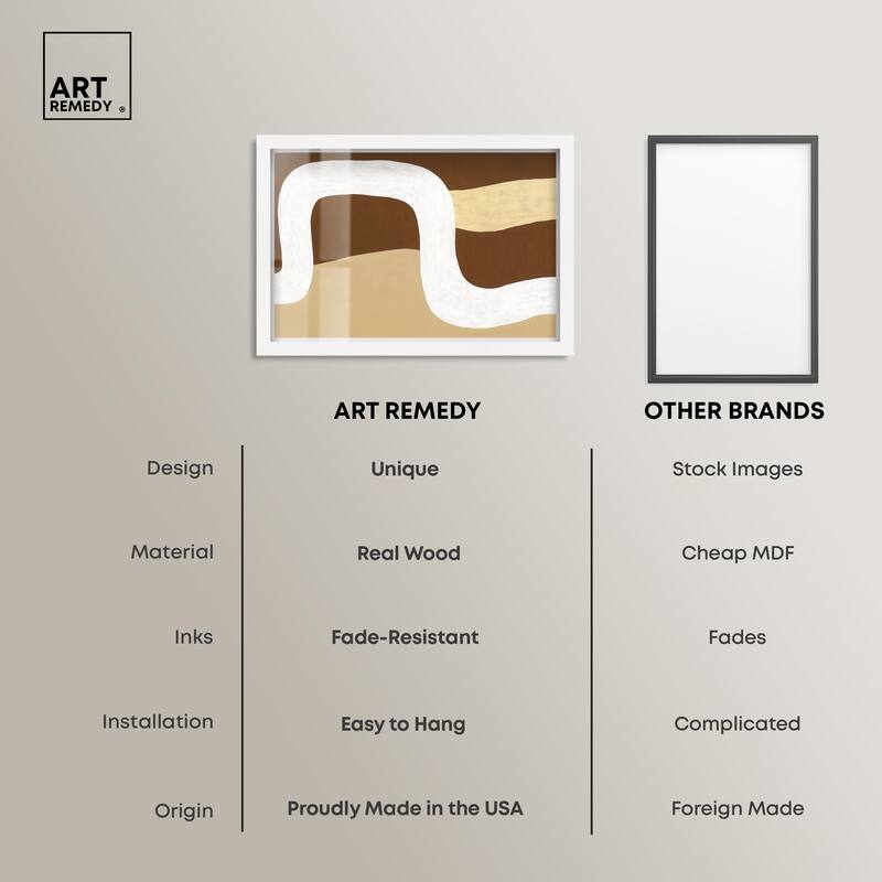 Minimal Wavy II Shadowbox by Art Remedy