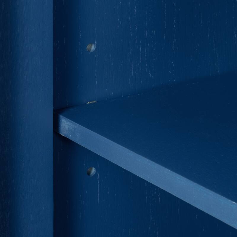 Wooden Storage Sideboard Entryway Cabinets with Adjustable Shelves, Cupboard with 3 Retro Metal Handles & 4 Pinewood Legs