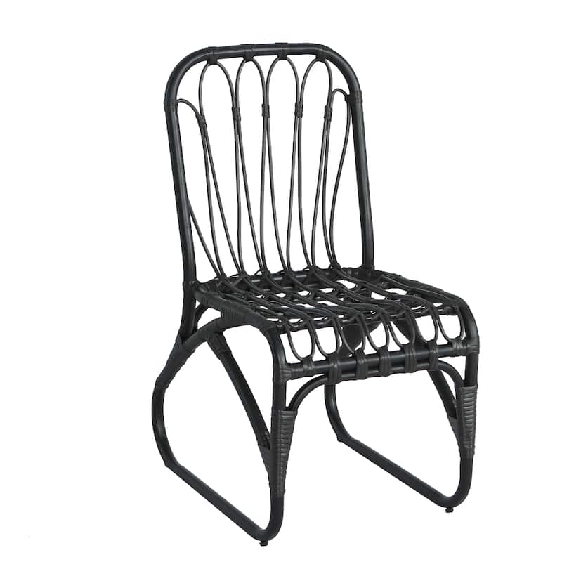 Christopher Knight Home- Alexandra Outdoor PE Wicker Dining Chairs with Cushions (Set of 2)