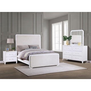 Helena Pearl White 4-piece Bedroom Set - Bed Bath & Beyond - 40192794