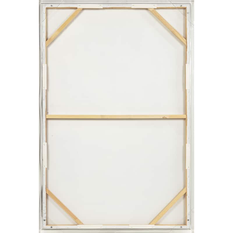 Canvas Wall Art Wood Frame Textured Abstract Accent - 60" Multi
