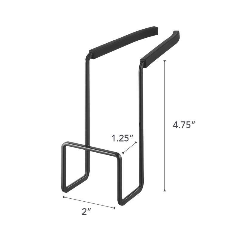Yamazaki Home Faucet-Hanging Sponge Holder - Two Sizes, Steel, Single - L 5.71 x W 2.36 x H 4.92 inches