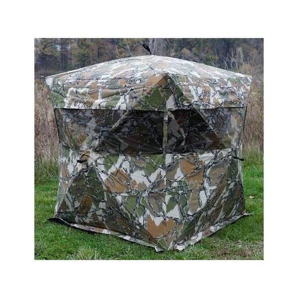 Shop Rhino R600pred Rhino 600 Ground Blind Predator Deception 77x77x71 Overstock 30035806