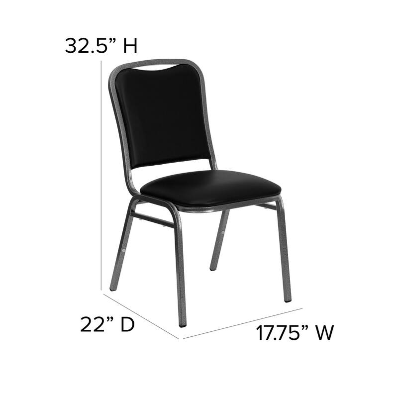 4 Pack Angled Back Stacking Banquet Chair in Vinyl
