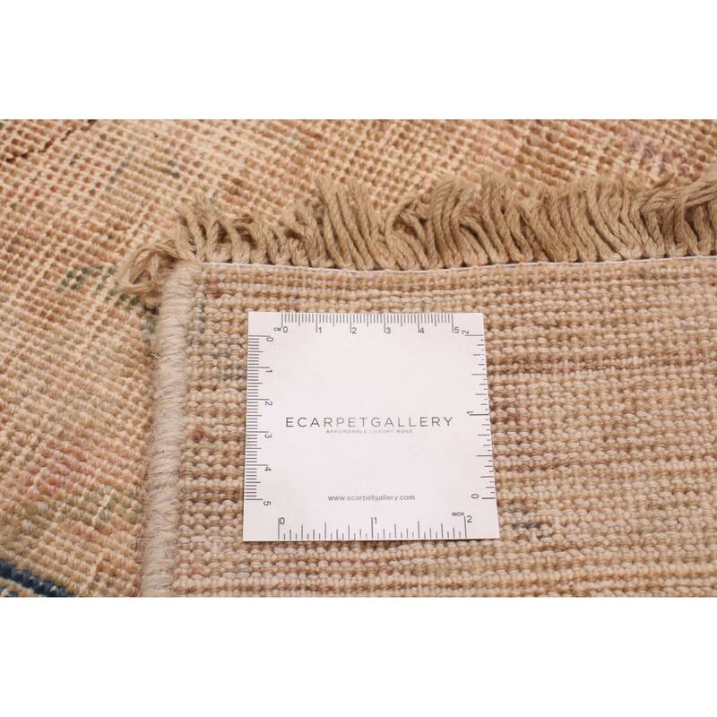 ECARPETGALLERY Hand-knotted Antalya Vintage Tan Wool Rug - 7'7 x 10'6