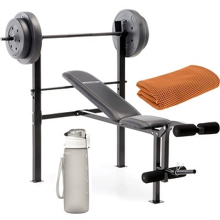 Marcy 80 lb weight sale bench