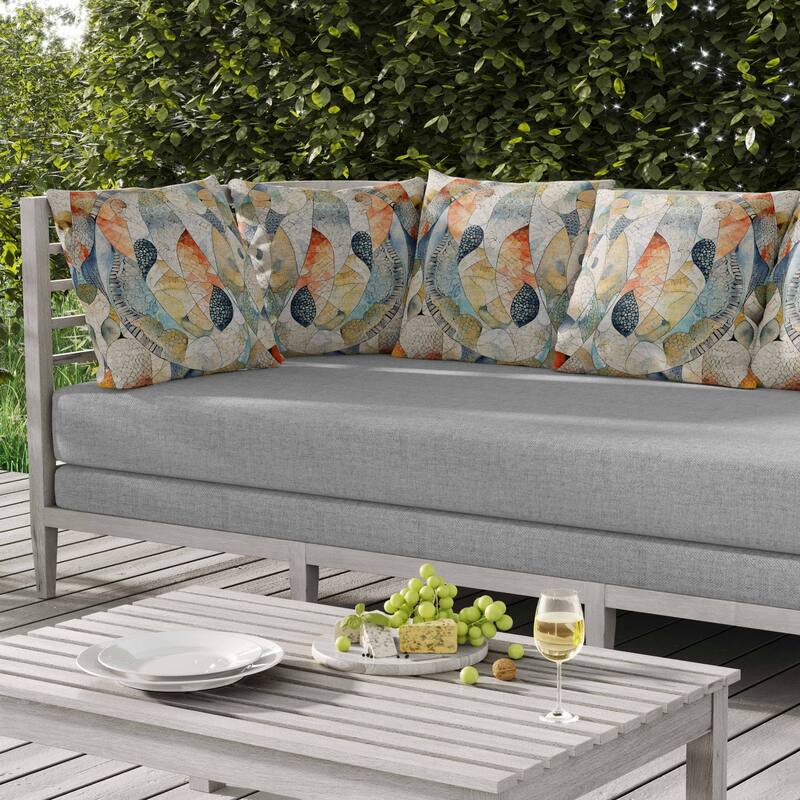 Rock Heaven Indoor/Outdoor Reversible Throw Pillow Multi