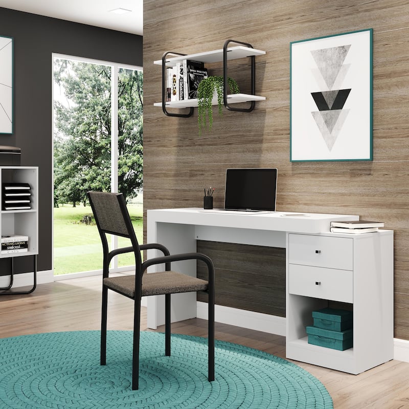 Modern Designs Expandable 47 to 61 Inches Long Home Office Desk