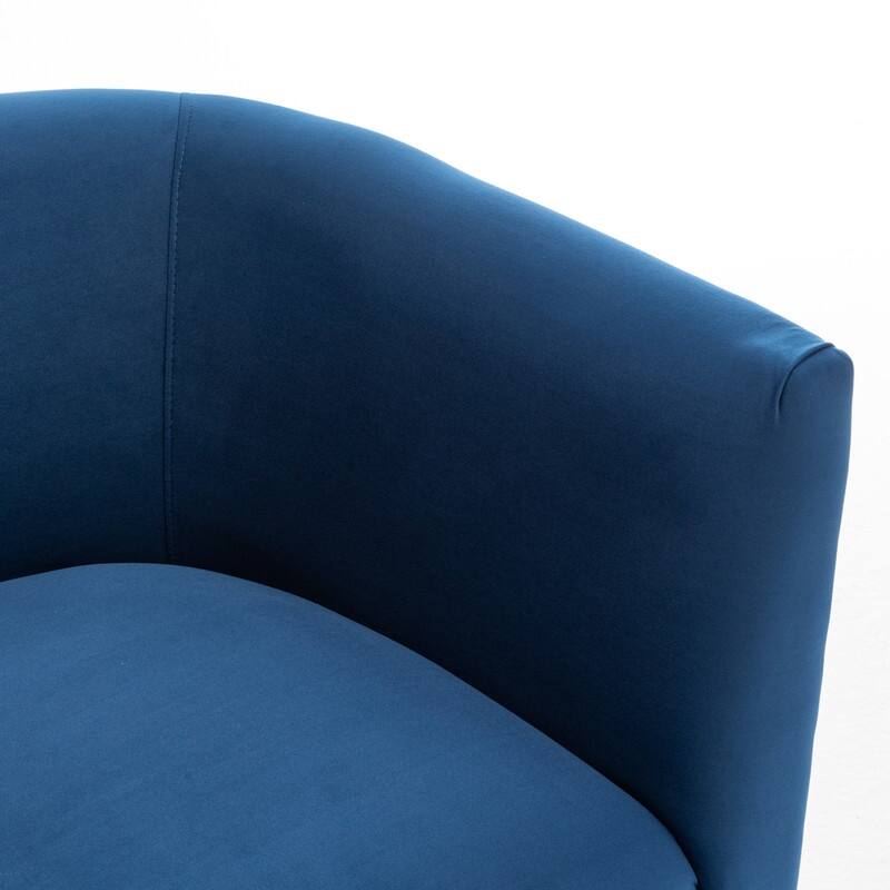 Modern Glam Velvet Upholstered 360 Degree Swivel Barrel Chair Set of 2