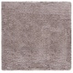 preview thumbnail 29 of 90, SAFAVIEH Polar Shag Bibi Glam Solid 3-inch Extra Thick Rug 6'7" Square - Mushroom - Square