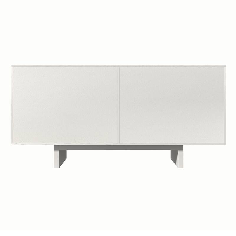 Clihome Mid-century Wood 4-Door Storage Buffet Sideboard