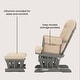 preview thumbnail 5 of 97, Child Craft Tranquil Glider Rocker and Ottoman Set