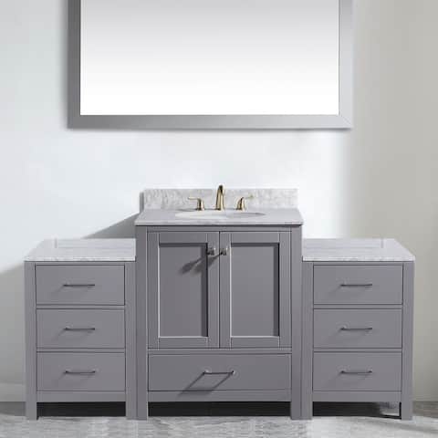 BATHLET 70" Marble Stone Combine Bathroom Vanity
