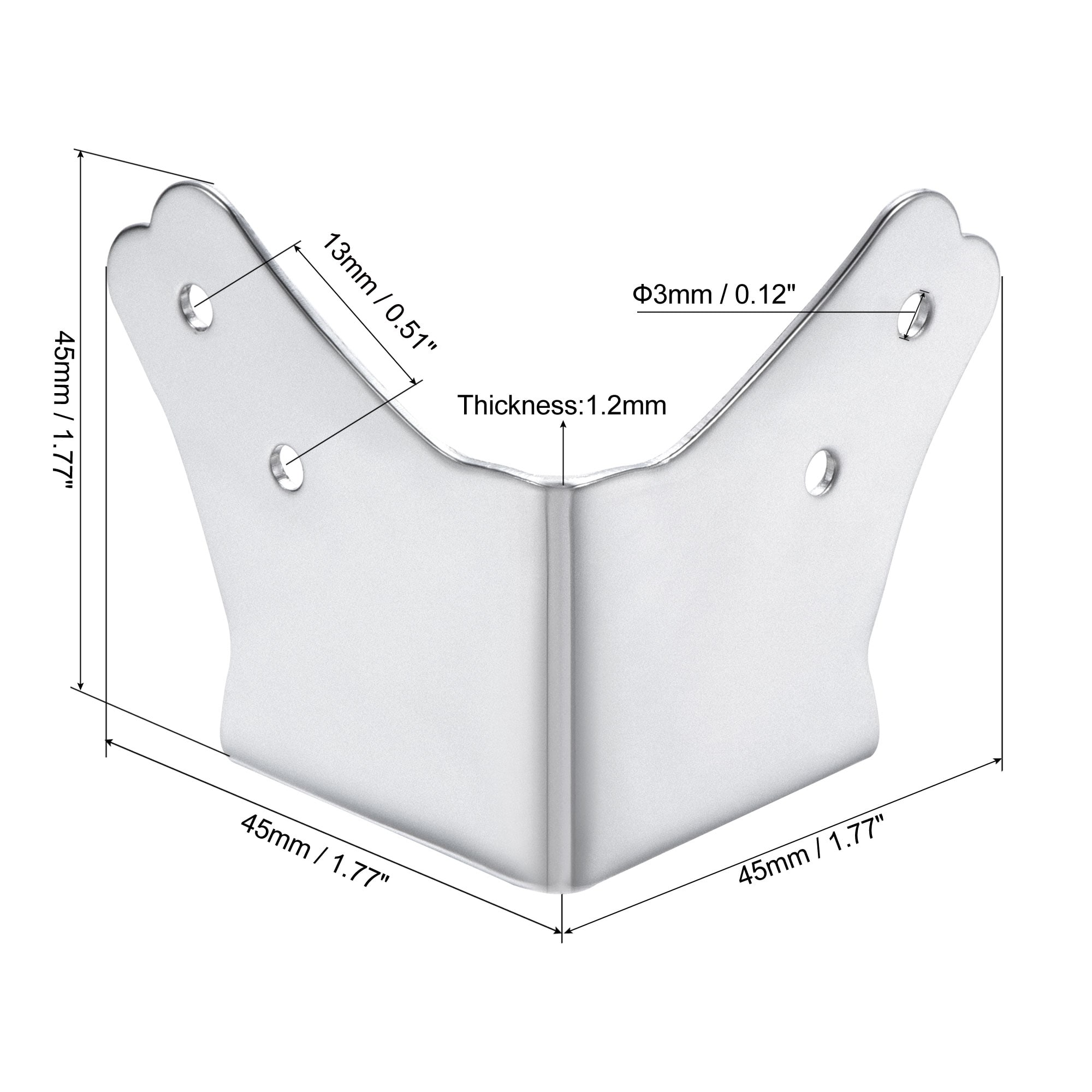 Chrome outlet corner protectors