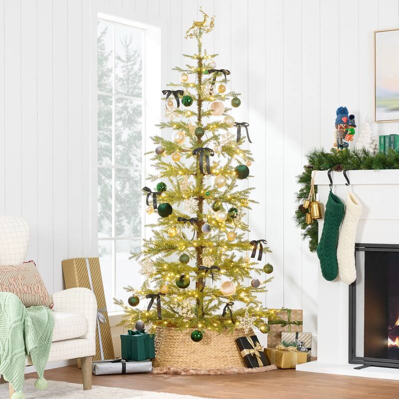 Pre-Lit Sparse Christmas Tree w/ 2-in-1 LED Lights