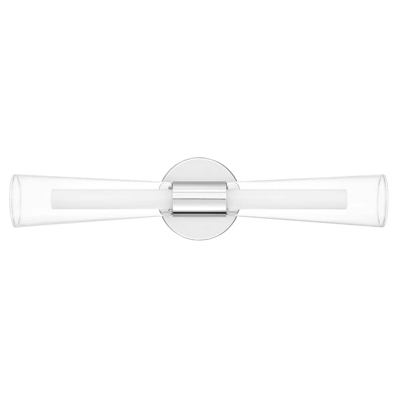 Amara Integrated LED Polished Chrome Bath Bar
