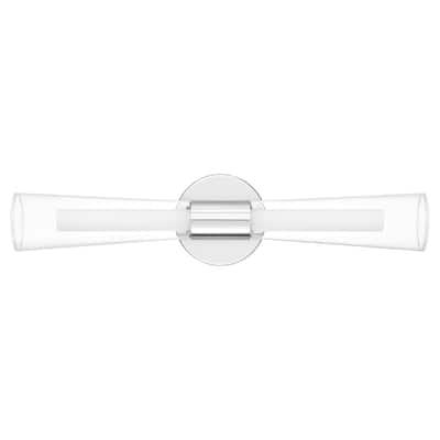 Amara Integrated LED Polished Chrome Bath Bar