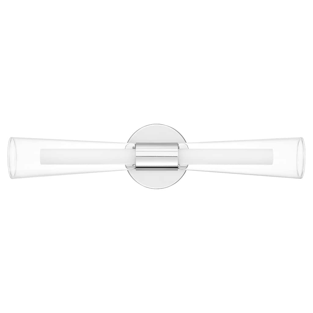 Amara Integrated LED Polished Chrome Bath Bar