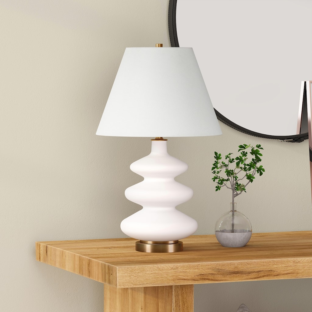 Carleta Matte White Triple Gourd Lamp