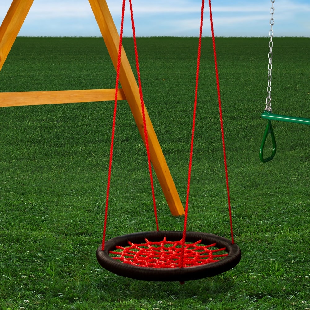 Gorilla Playsets Round Orbit Swing with Nylon Ropes