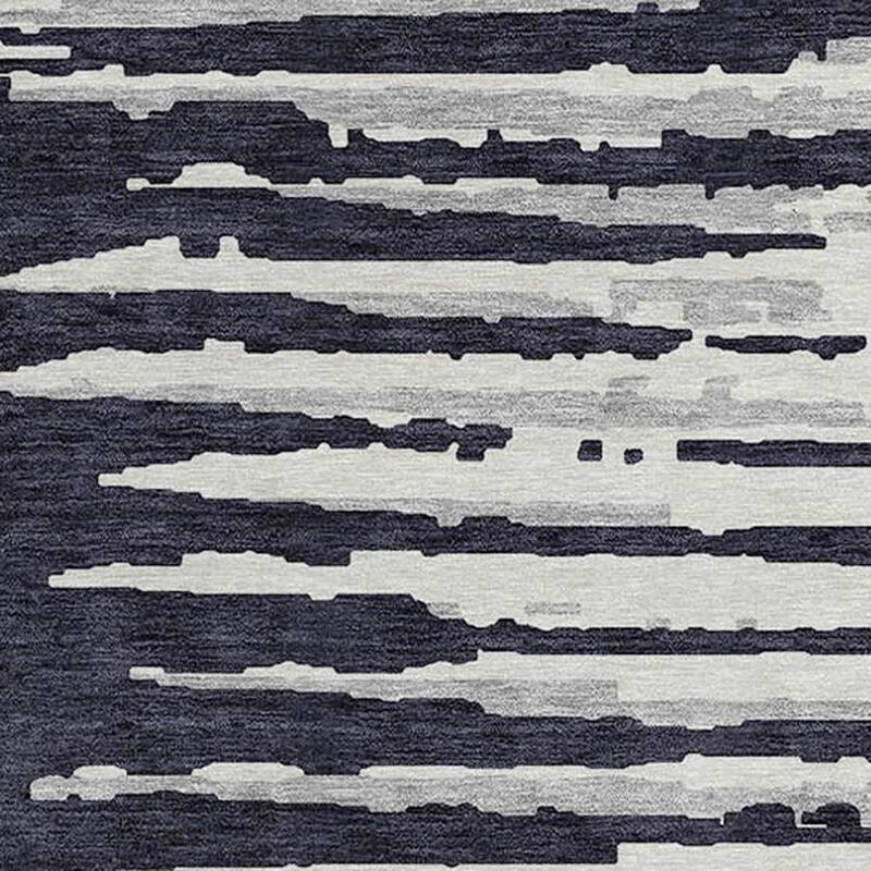 HomeRoots Striped Transitional Rectangle Outdoor Rug