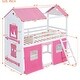 preview thumbnail 40 of 62, Wood Castle Bunk Bed with Slide