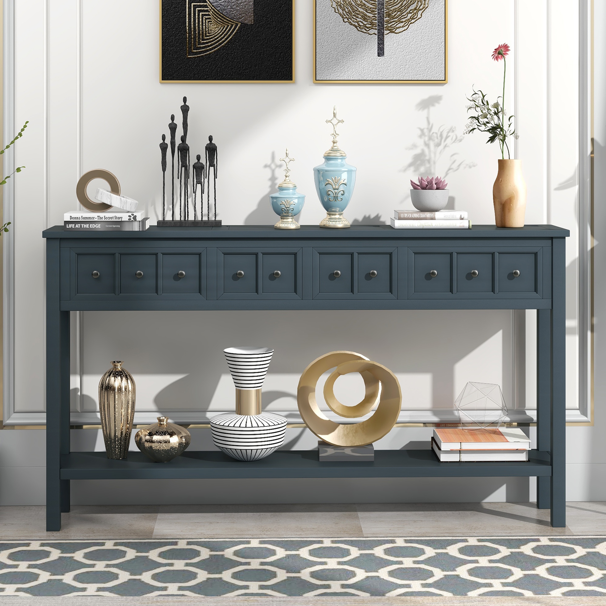 Console table store navy