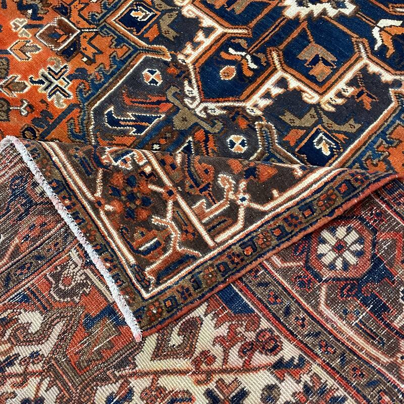 HERAT ORIENTAL Handmade Fine Heriz Wool Rug - 6'5" x 9'5"