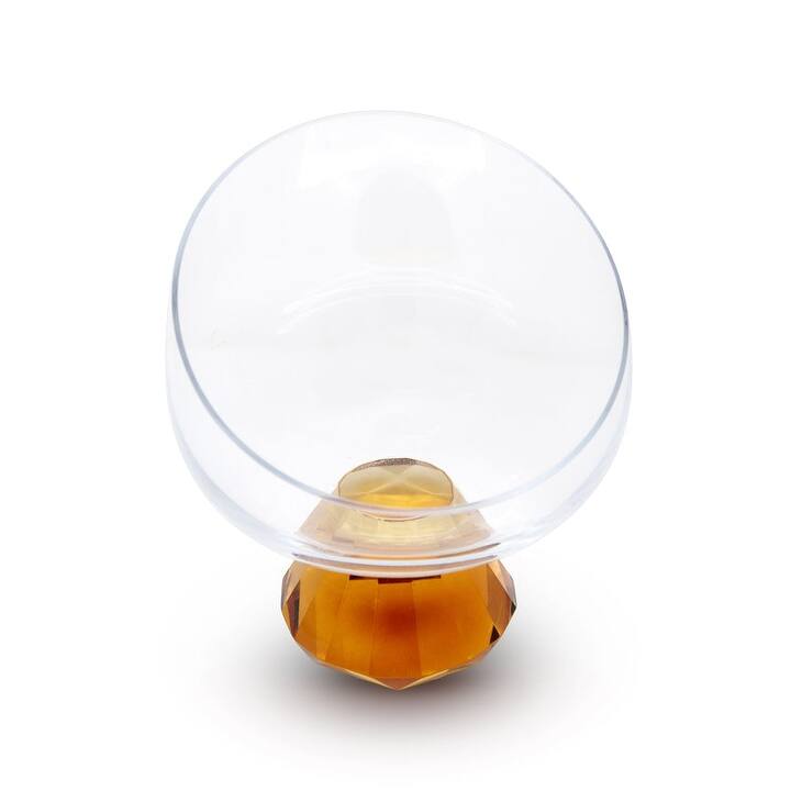 Angular Bowl With Amber Diamond Base
