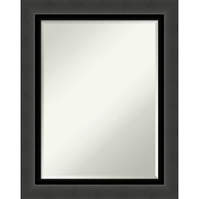Beveled Bathroom Wall Mirror - Tuxedo Black Frame - Tuxedo Black