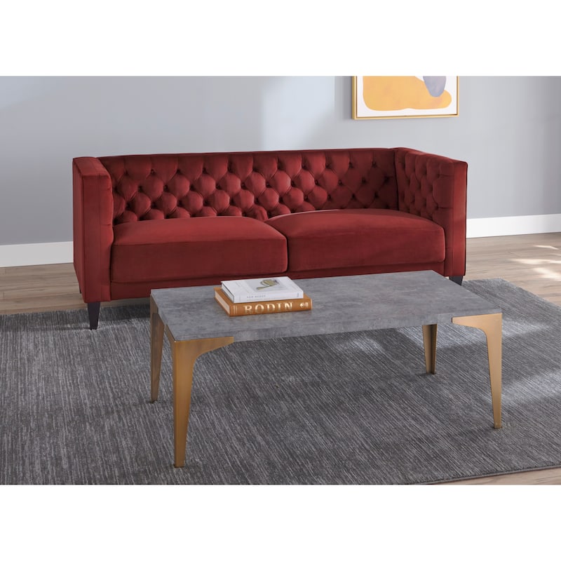 Lifestorey Modern Chesterfield Back Sofa - Fig