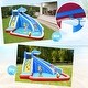 preview thumbnail 7 of 8, Inflatable Water Slide Shark Bounce House Castle without Blower - Multi - 150" x 120" x 96" (L x W x H)