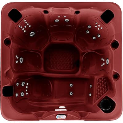 6-Person 45-Jet Premium Acrylic Lounger Spa Standard Hot Tub with Ozonator and Sound System